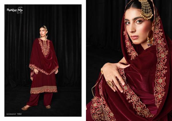 Mumtaz Nooraniyat Fancy Festive Wear Embroidery Velvet Dress Collection